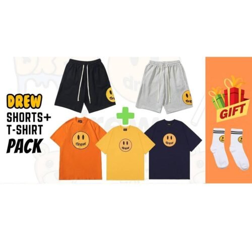 Drew Pack: Shorts (A110) + T-Shirt (A43) + FREE Socks