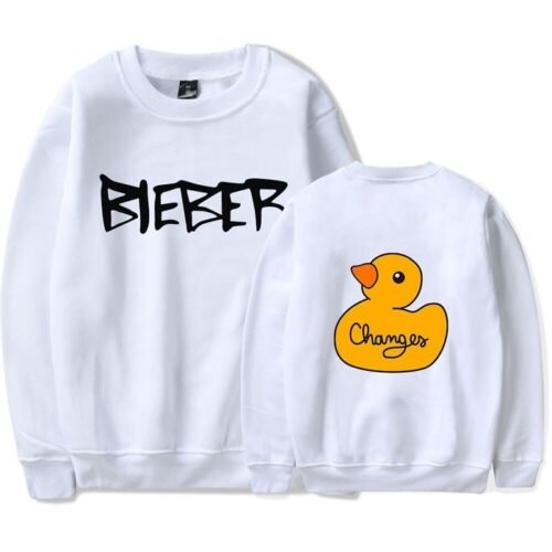 Justin Bieber Changes Sweatshirt #4