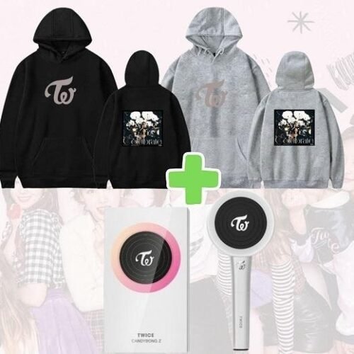 Twice Tech Pack: Hoodie + Lightstick + FREE Socks & Keychain