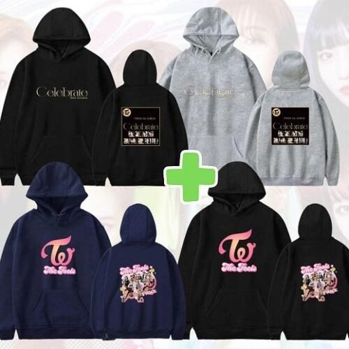 Twice Winter Pack: Hoodie + Hoodie + FREE Socks & Keychain