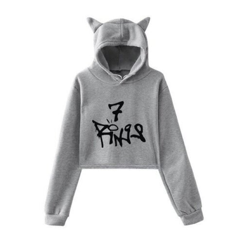 Ariana Grande Cropped Hoodie #12