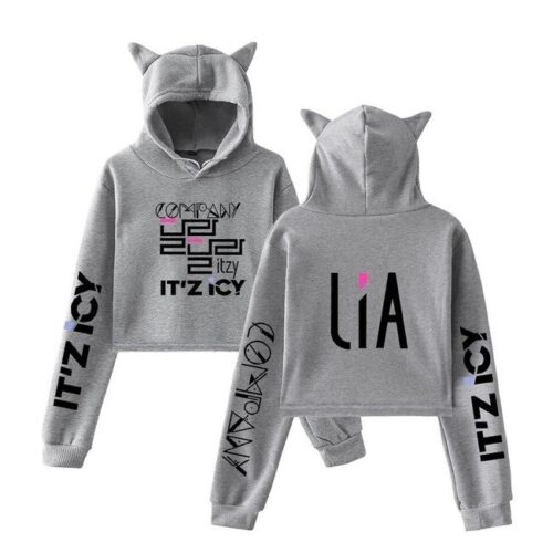 Itzy Lia Cropped Hoodie #1