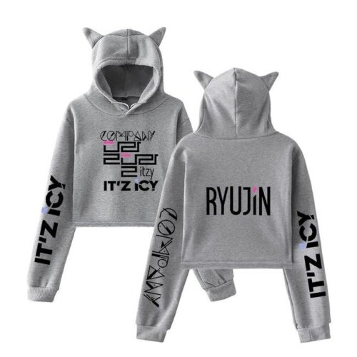 Itzy Ryujin Cropped Hoodie #1