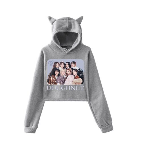 Twice Doughnut Cropped Hoodie #2