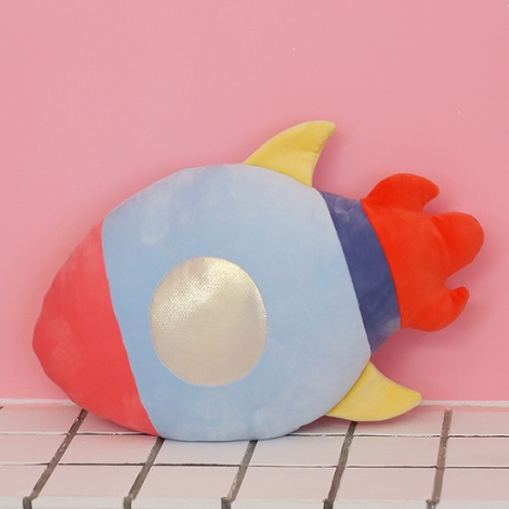 Plush Rocket Pillow #1 (P57)